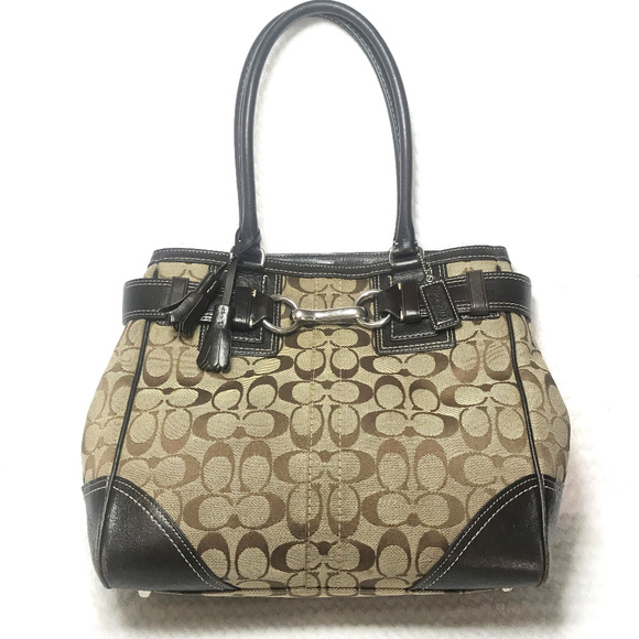 Coach Monogram Satchel Tote Bag E06J10247 - Picture 5 of 9